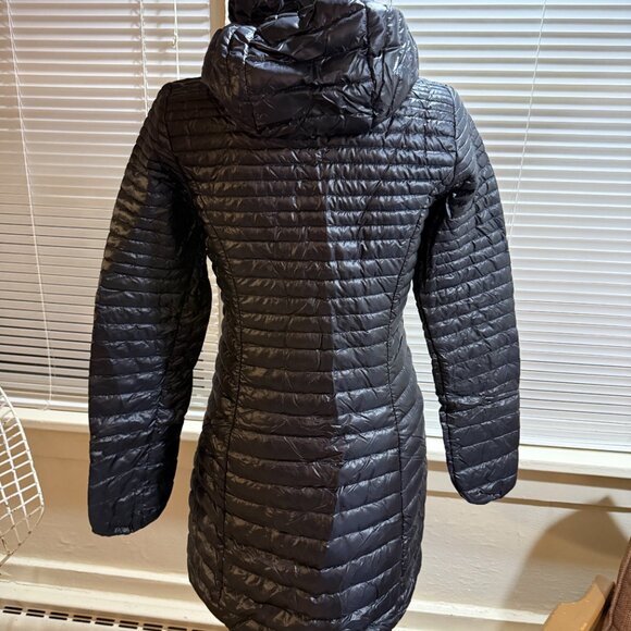 patagonia black whimsigoth romantic goth winter fall travel puffer small coat - Picture 7 of 7